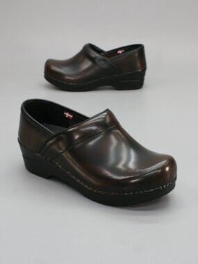 Sanita 36 Ladies (5.5-6) Professional Cabrio Grey/Silver Distressed Shoes Clogs